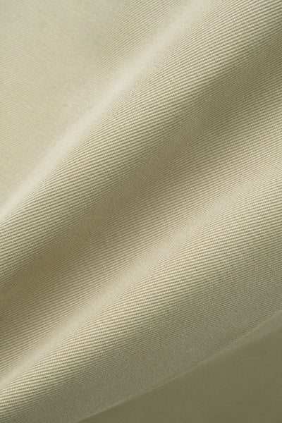 Single-pleated in beige cotton