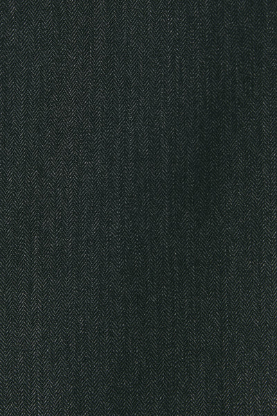 Flat-fronted in grey herringbone wool