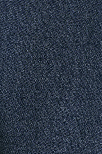 Flat-fronted in greyish blue wool